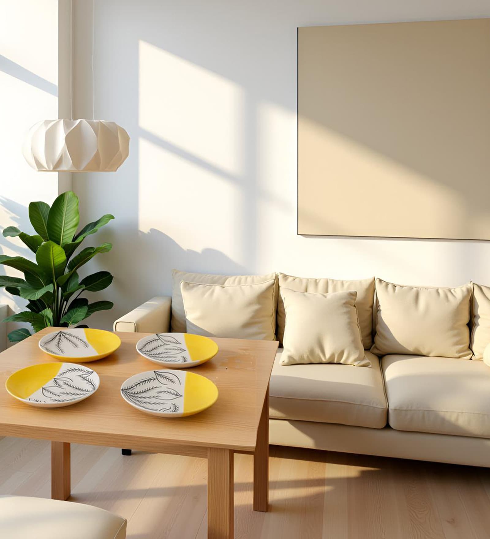 Sunset Leafstone Quarter Ceramic Plates Sets of 4 dinnerware Sets Plates