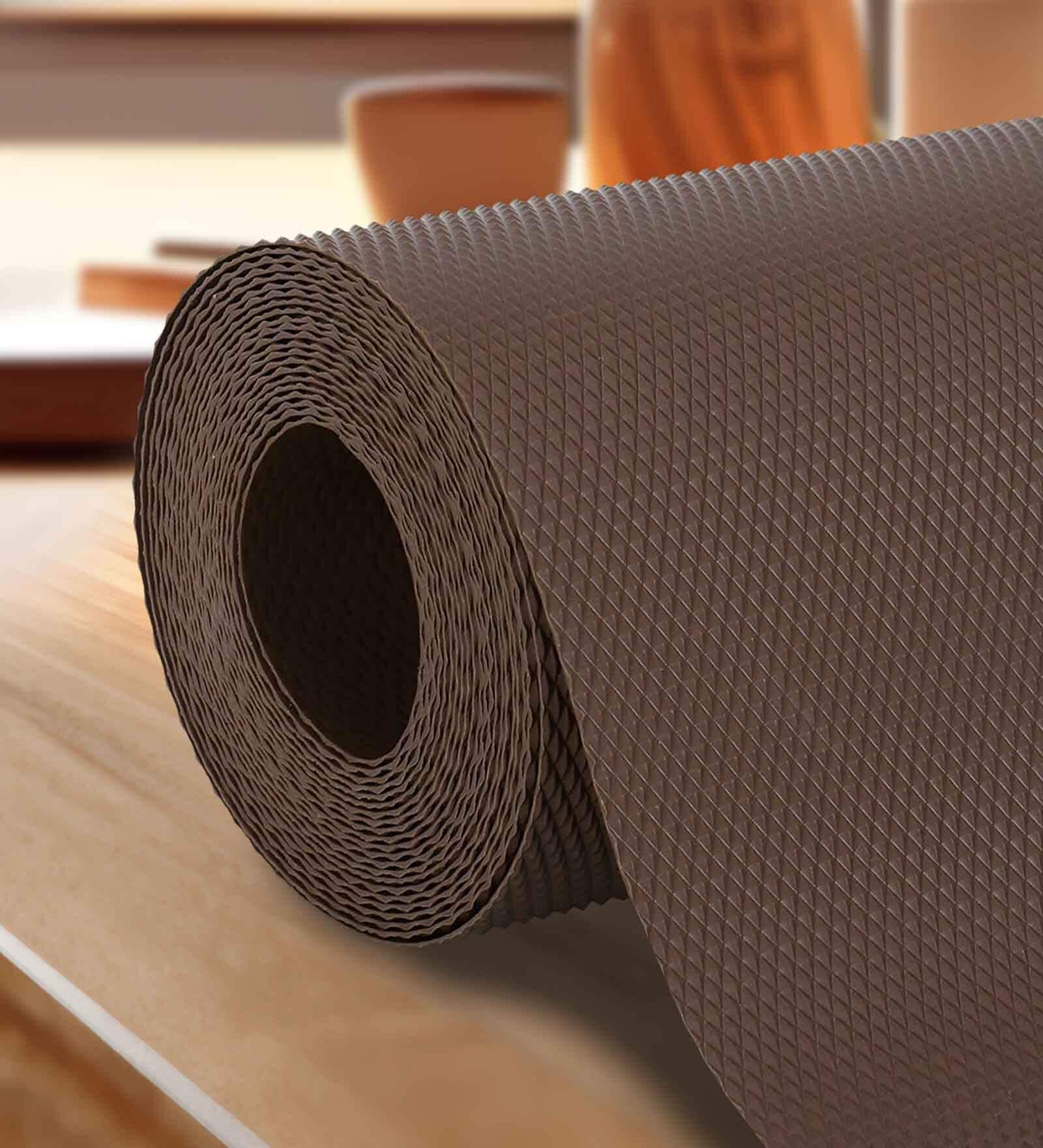 Sunvibe (45cm X 5m) Multi-Purpose EVA Non-Slip Kitchen Drawer Shelf and Cabinet Liners (Coffee)