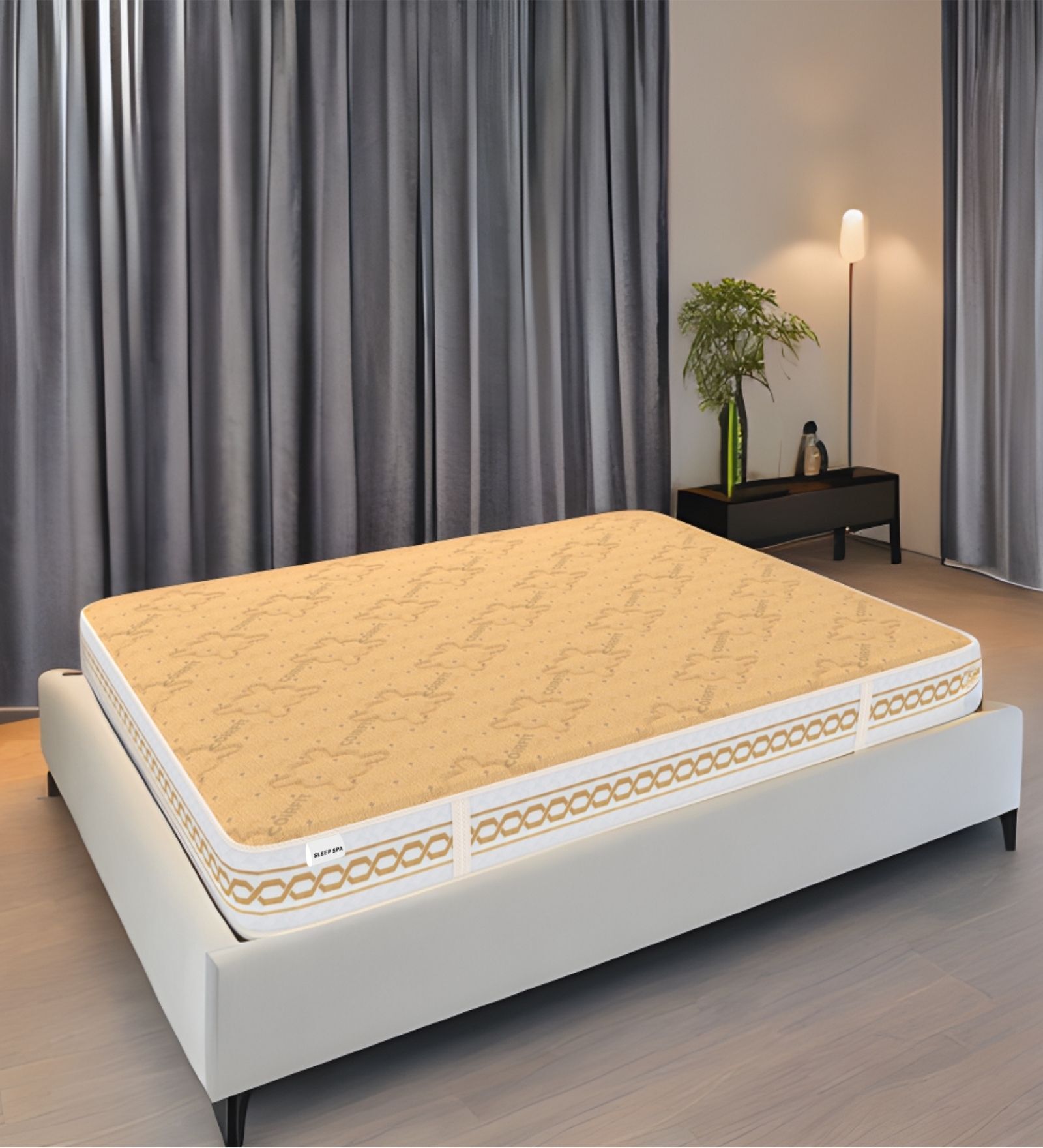 Super Contour ISP Tech. High Tensile Bonnell Spring 5 Inches Queen Size Mattress in Beige Colour