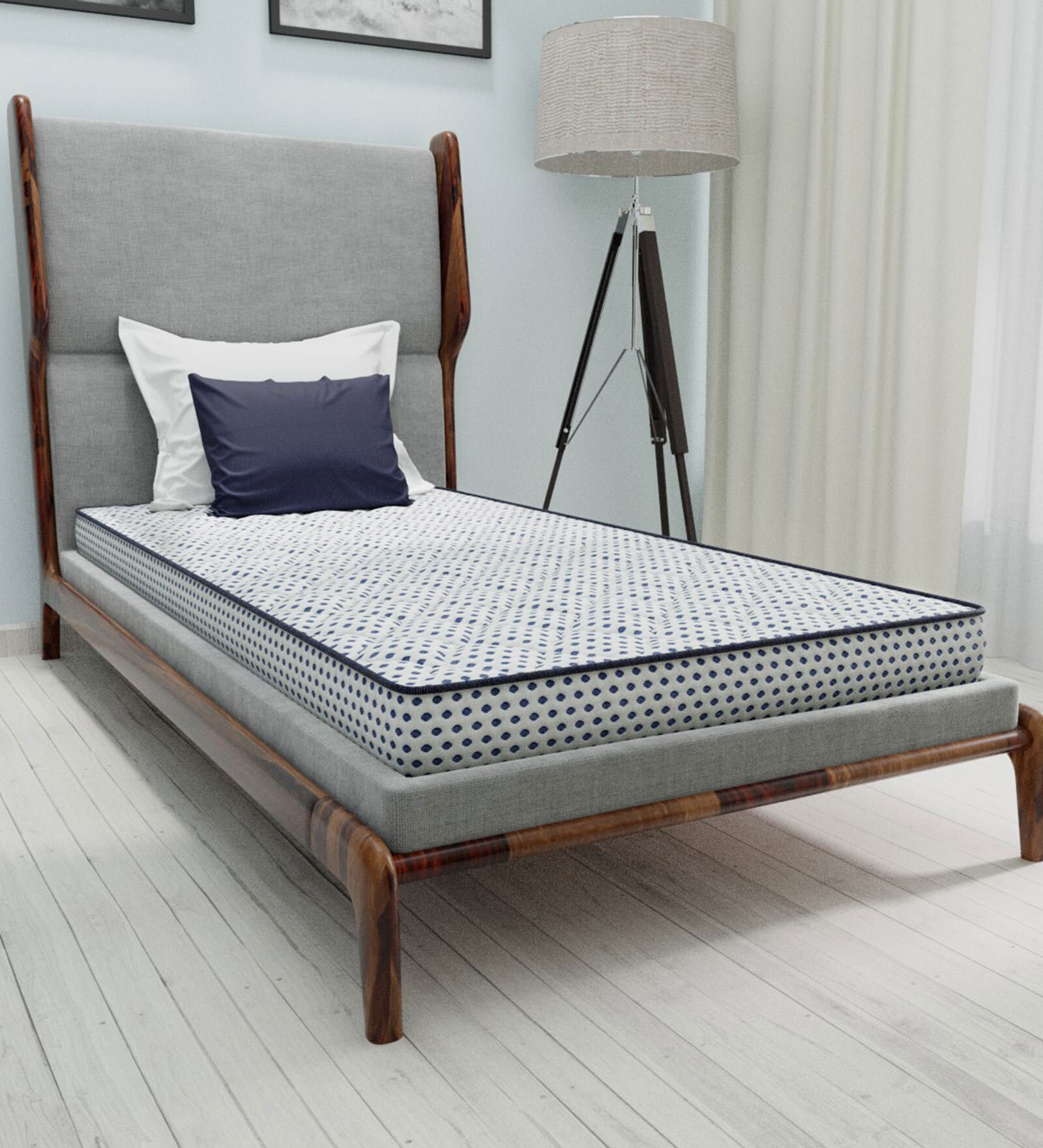 Super Deluxe Single Bed Dual Side Usable In a Box HR Foam Mattress 75x30x5 Inches