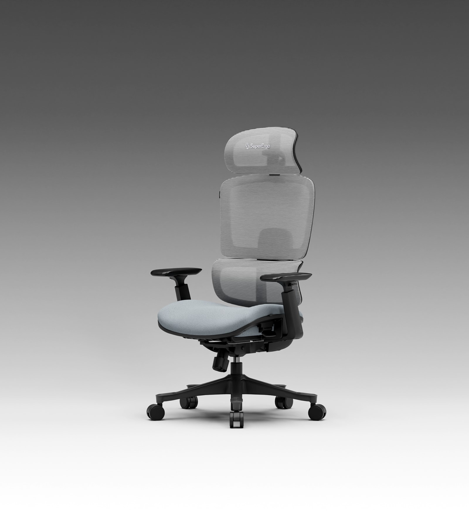 SuperErgo The Director Lakestone Grey No Footrest