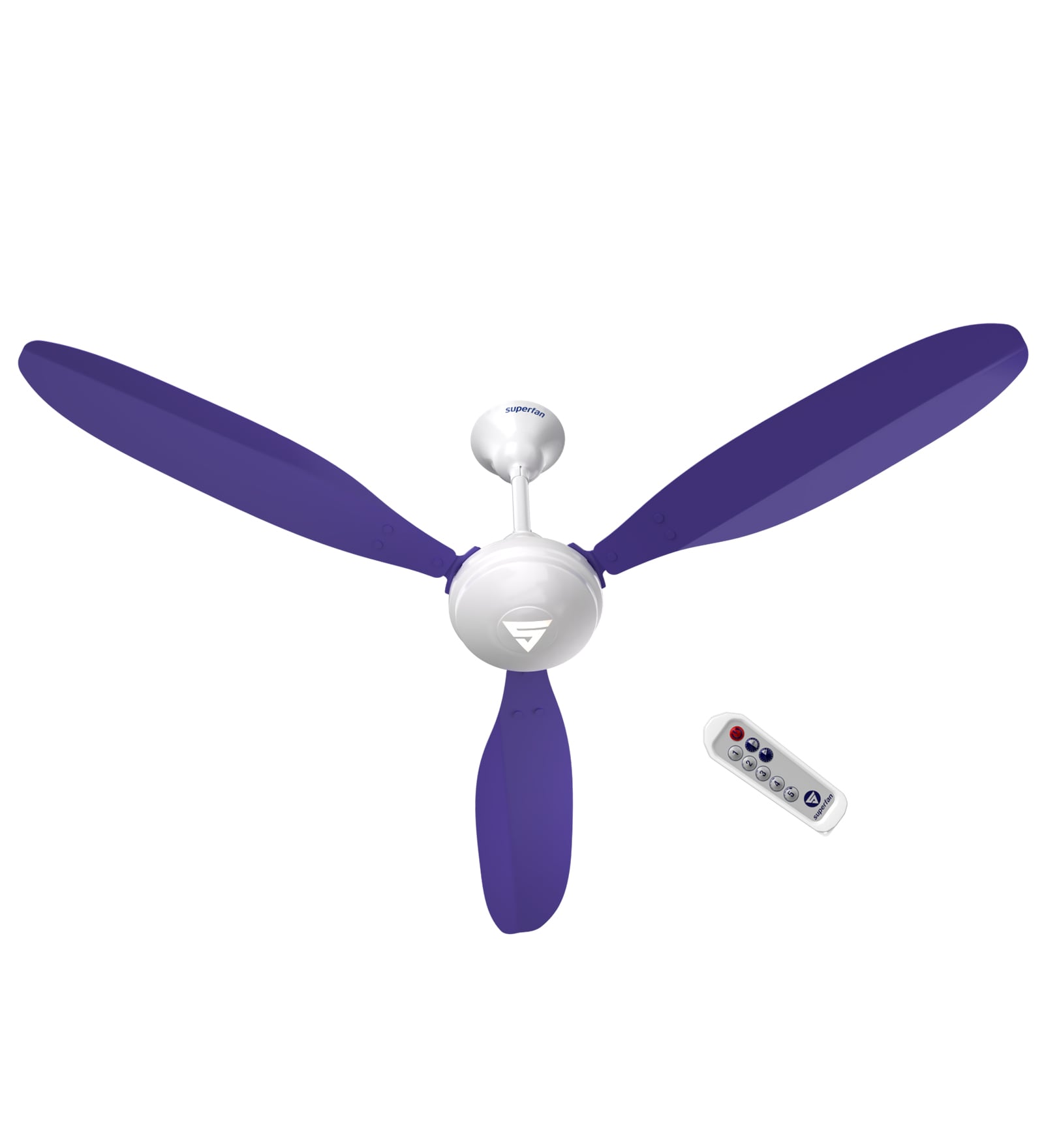 Super X1 1200 mm Lilac Ceiling Fan  with Remote Control