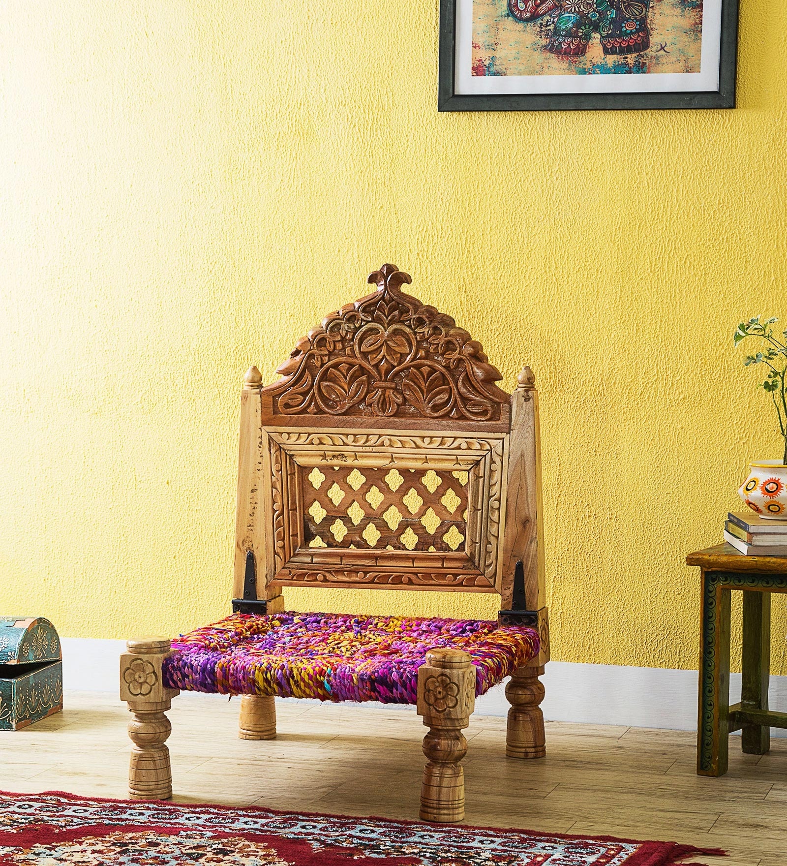 Visaya Low Height Chair in Natural Finish