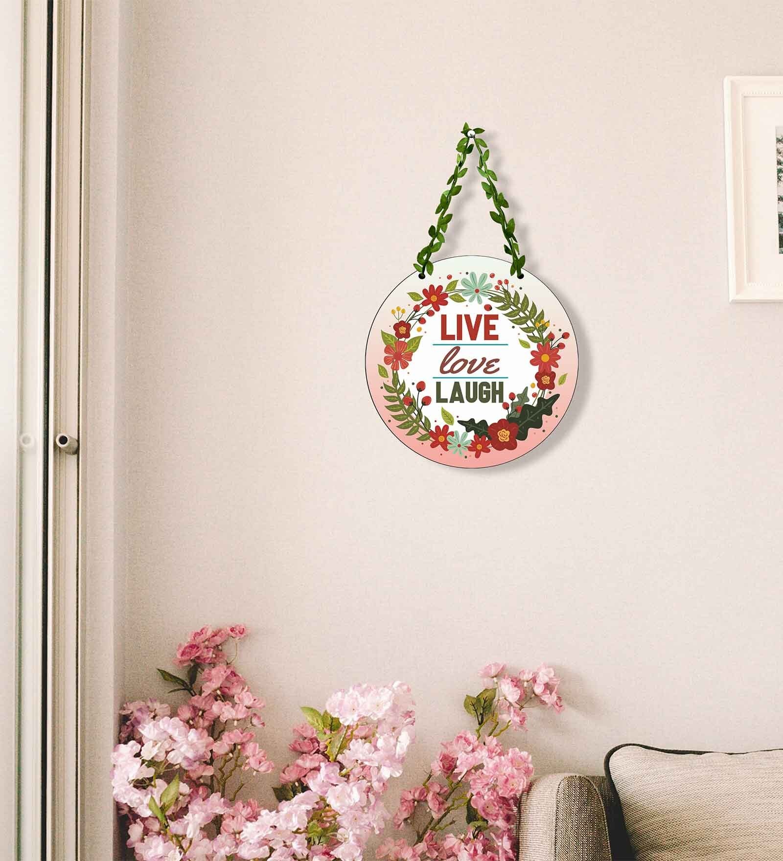 Multicolour Engineered Wood Wall Hanging