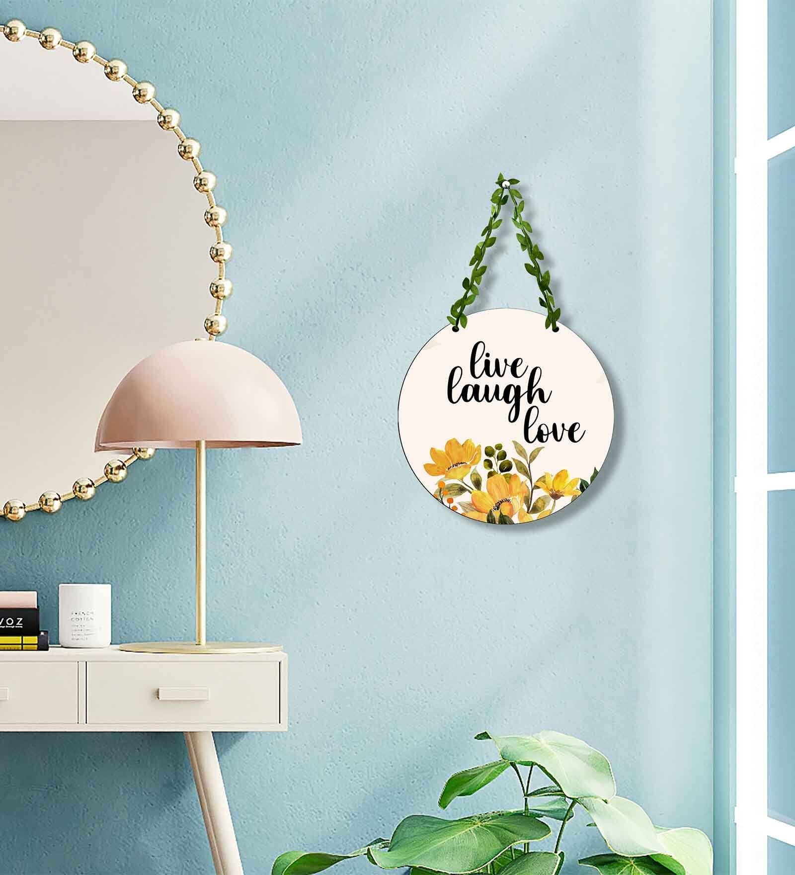 Multicolour Engineered Wood Wall Hanging