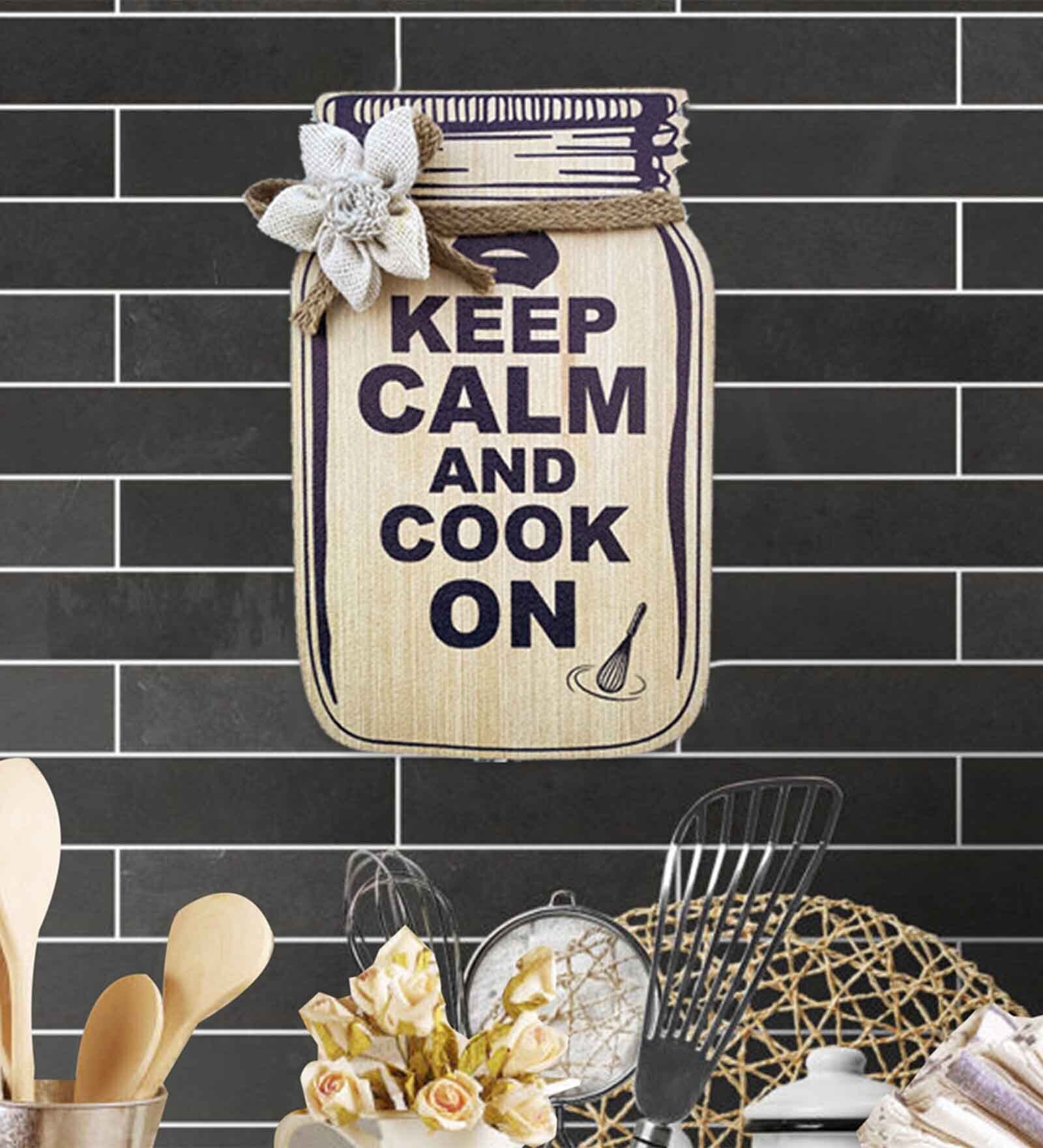 Brown Engineered Wood Wall Hanging