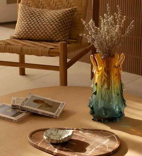 Sunset Thorn Glass Vase