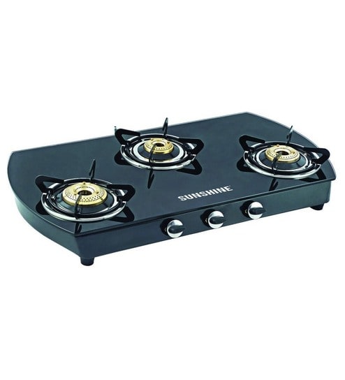 Buy Sunshine Alfa Oval Ms 3 Burner Glass Cooktop Online Gas