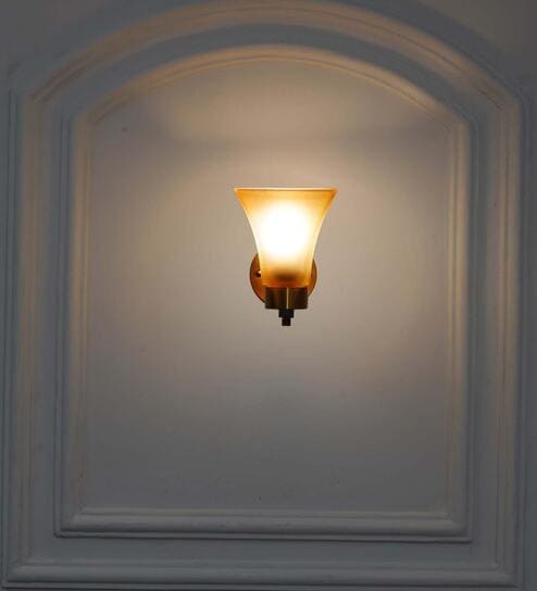 Sutton Metal & Glass Wall Light (Brass & Black)