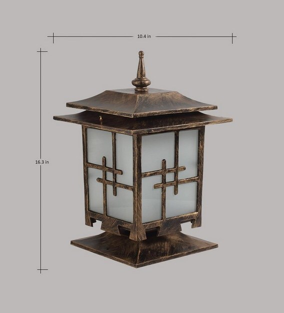 Buy Gold Metal Gate Light by Superscape Outdoor Lighting Online Gate