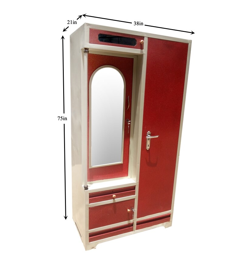 Buy Mint Super Storage Iron Wardrobe Online Modern Wardrobes Furniture Pepperfry Product