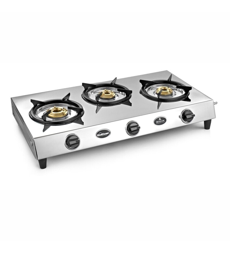 sunflame three burner gas stove price