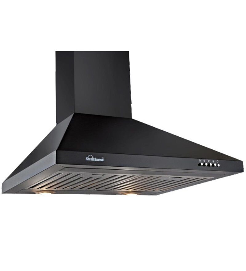 Buy EXCLUSIVE OFFER Sunflame Eva Black 700 m3h 60 cm Hood Chimney