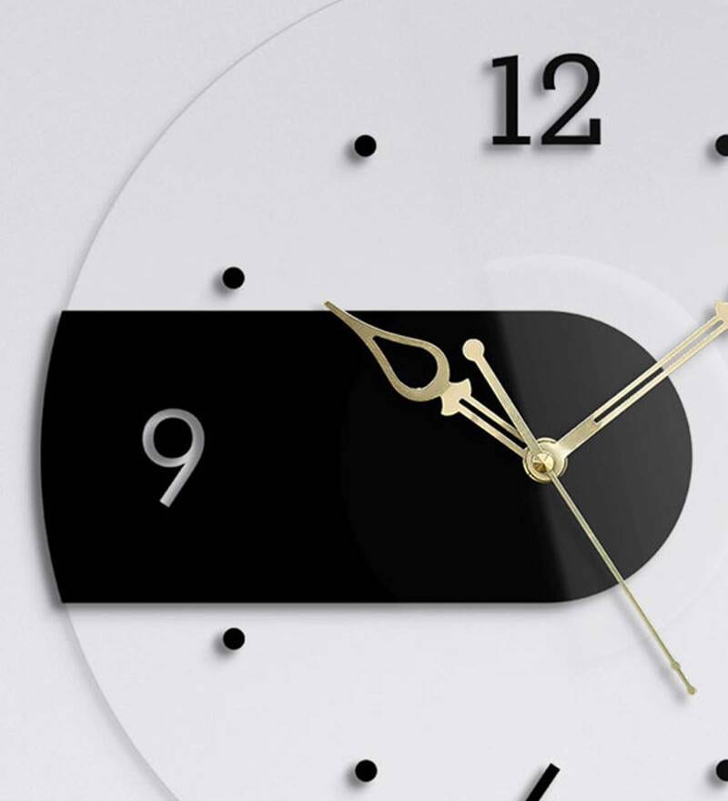 Buy Superb Numeric Round Acrylic Wall Clock by The Next Decor Online