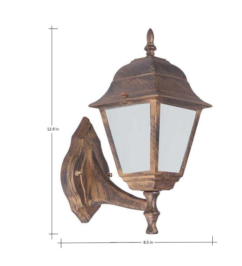 Buy Exterior Brown Metal Outdoor Wall Light By Superscape Outdoor