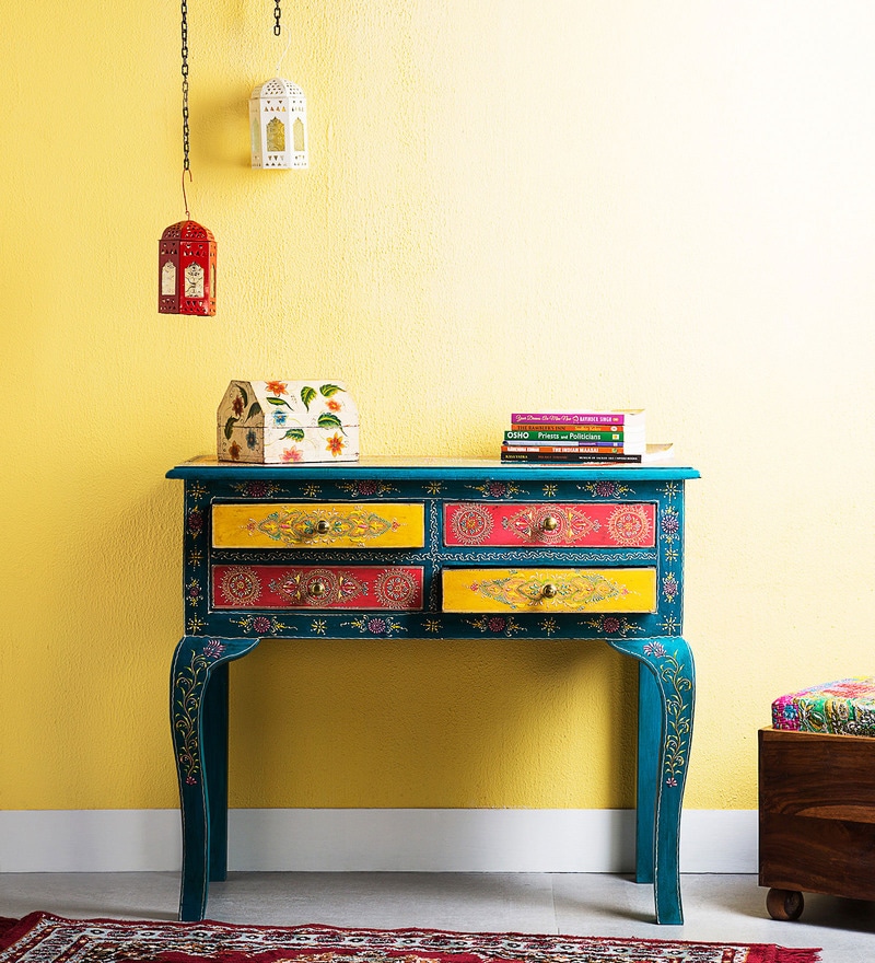 hand painted console table