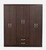 Subarashi 6 Door Wardrobe in Chocolate Finish