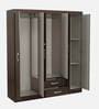 Subarashi 6 Door Wardrobe in Chocolate Finish