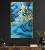 Blue Sublime Canvas Framed Acrylic Paint Hand Paintings