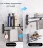 Suction Big Size Towel Hanging Wall Bathroom Shelf