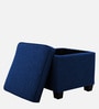 Sudan Fabric Ottoman in Royal Blue Colour
