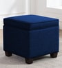 Sudan Fabric Ottoman in Royal Blue Colour