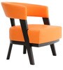 Sudan Barrel Chair in Orange Colour