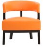 Sudan Barrel Chair in Orange Colour