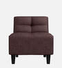 Suez Fabric 1 Seater Sofa In Brown Colour