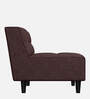Suez Fabric 1 Seater Sofa In Brown Colour