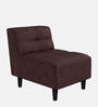 Suez Fabric 1 Seater Sofa In Brown Colour