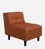 Suez Leatherette 1 Seater Sofa In Tobac Colour