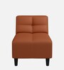 Suez Leatherette 1 Seater Sofa In Tobac Colour