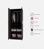 Suite 2 Door Wardrobe in Dark Wenge Colour