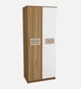 Suite 2 Door Wardrobe In Lyon Teak & White Finish