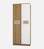 Suite 2 Door Wardrobe In Lyon Teak & White Finish