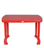 Sultan Plastic Table and Chair Set in Red Colour with 4 Chairs