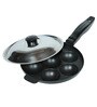 Sumeet Aluminium Non-Stick Appam Maker with Lid & Handle