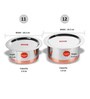Stainless Steel Copper Bottom Cooking Pot  2 Pcs With Lids (No. 11