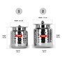 Stainless Steel Silver  (Set Of 2, 400ml , 600ml) Oil & Ghee Container