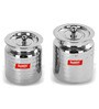 Stainless Steel Silver  (Set Of 2, 400ml , 600ml) Oil & Ghee Container