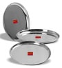 Metallics Heavy Gauge Metal (Set Of 3) Dinner Plates