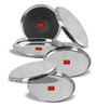 Metallics Heavy Gauge Metal (Set Of 6) Dinner Plates