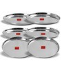 Metallics Heavy Gauge Metal (Set Of 6) Dinner Plates