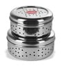 Stainless Steel Silver Air Ventilation Storage  Containers With Lid