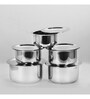 Stainless Steel Induction-Base (Set Of 5) Milk Pots