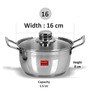 Sumeet Stainless Steel Induction Based Bottom & Gas Stove Friendly Conical Shape Casserole