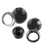 Stainless Steel Round Set Of 3 Container With Lid