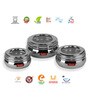 Stainless Steel Round Set Of 3 Container With Lid