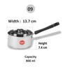 Sumeet Stainless Steel Silver Saucepan ,800ML